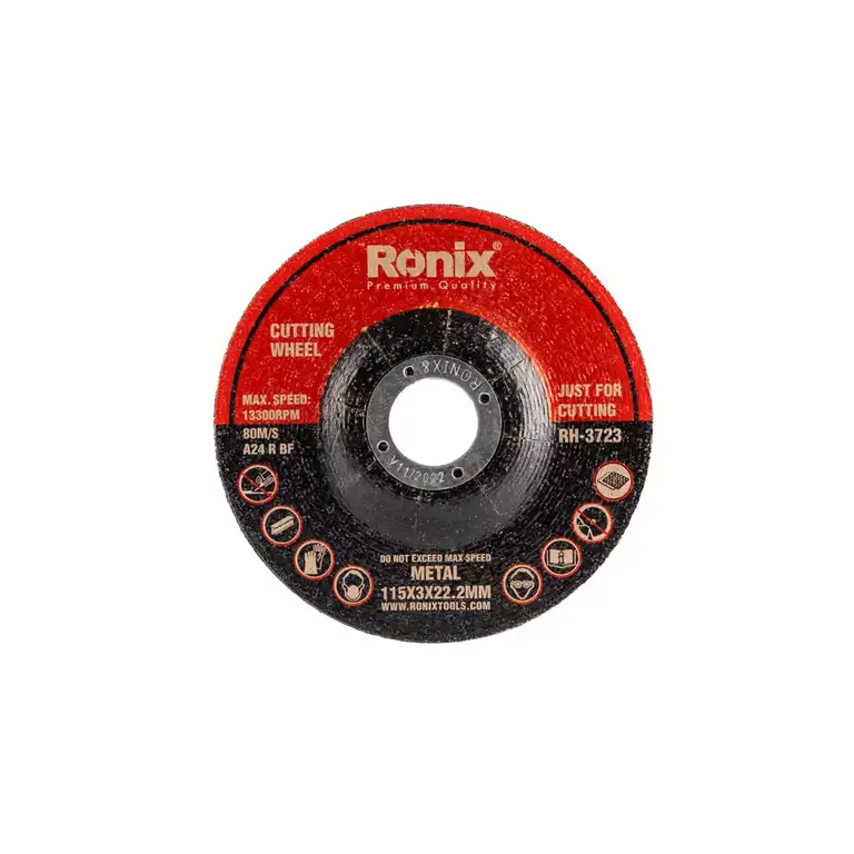 Disco De Corte Inox 4.1/2 Polegada 115mm X 3mm Ronix Rh-3723